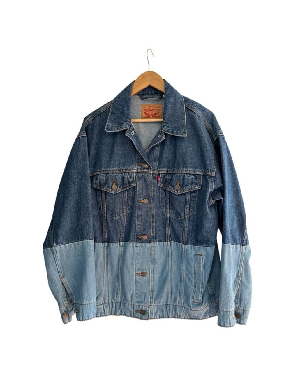 Levi’s Y2K Colorblock Denim Jacket Oversized Trucker